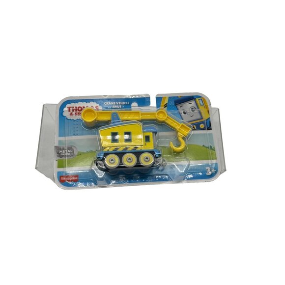 Fisher Price Thomas & Friends Carly The Yellow Crane Vehicle Metal Ages NIP - Picture 1 of 4